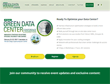 Tablet Screenshot of greendatacenterconference.com
